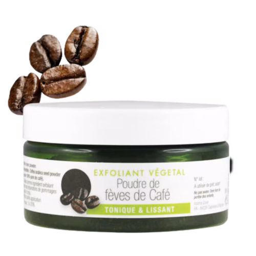Gommage exfoliant poudre de feves de cafe